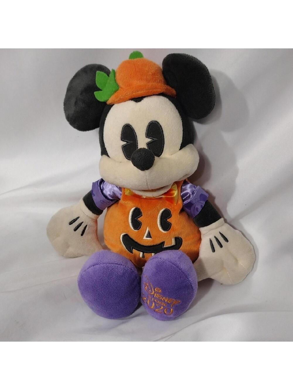 EUC Disney Halloween Mickey Mouse Pumpkin Plush Toy 2020 Fall Halloween